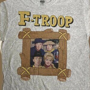F-Troop TV Show NOS Adult M Gray T-Shirt